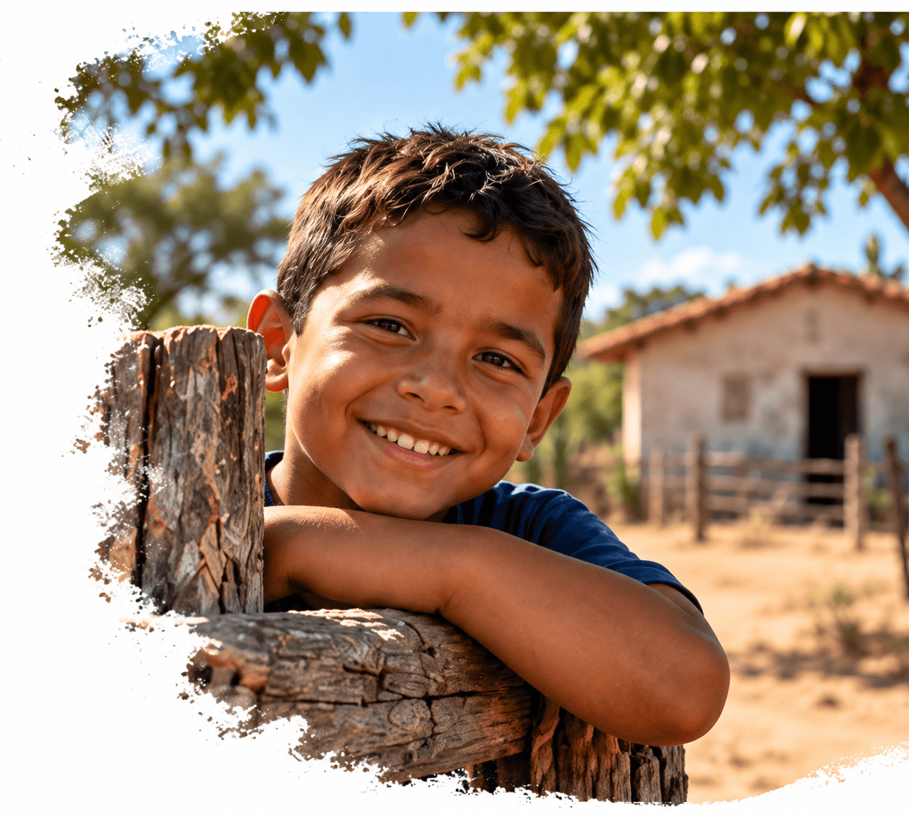 Crianças sorridentes - Projeto Sertão sem Fronteiras